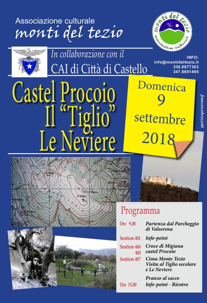 thumbnail of Escursione Castel Procoio, Il Tiglio, Le Neviere – Domenica 9 settembre 2018