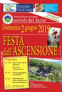 Festa dell’Ascensione – Domenica 2 giugno 2019