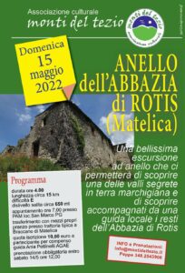 Anello dell’Abbazia di Rotis – domenica 15 maggio 2022