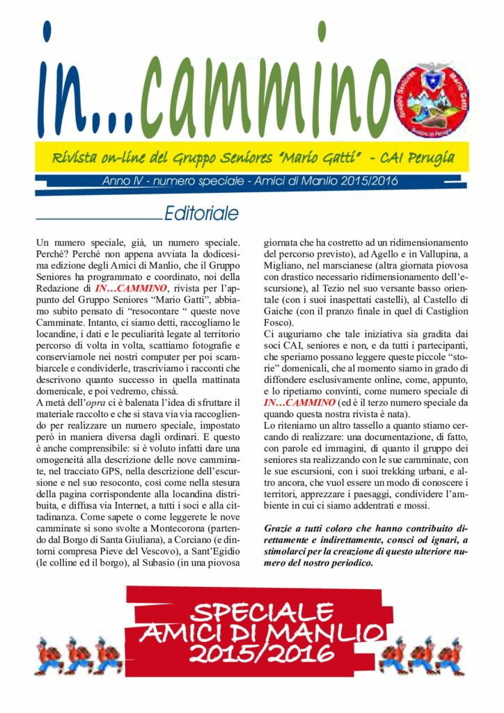 thumbnail of In…Cammino Speciale Amici di Manlio BR