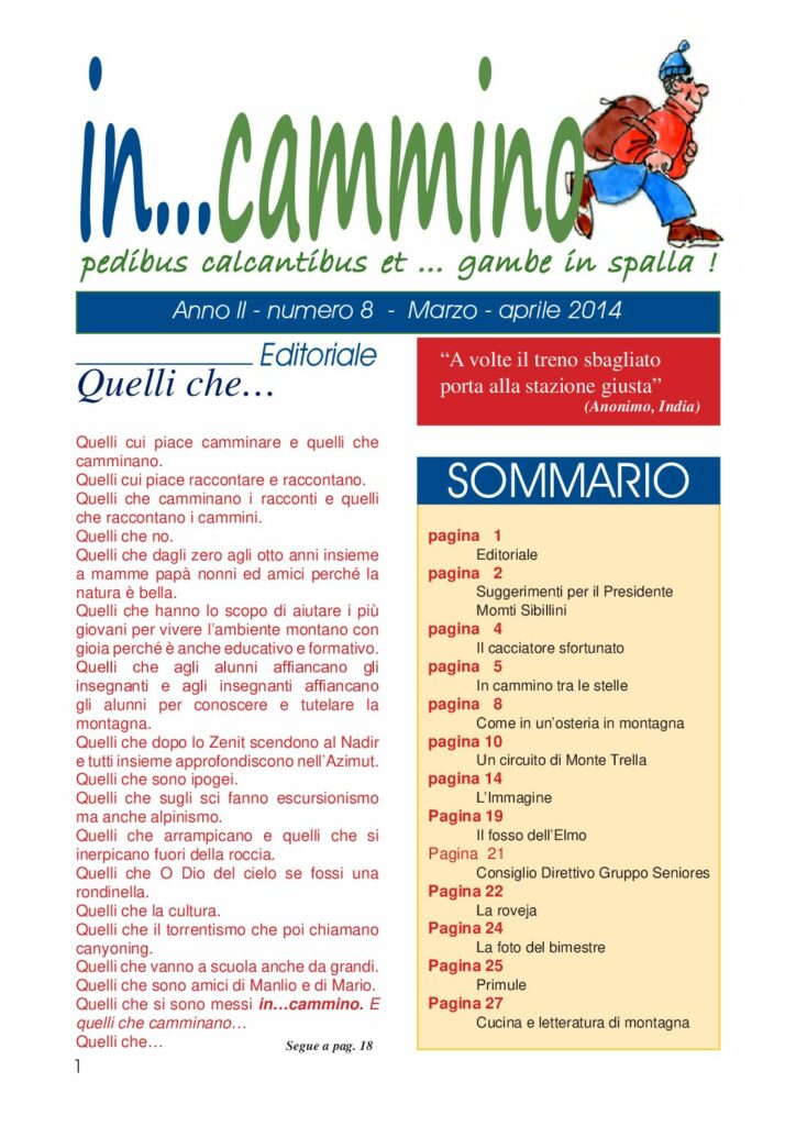 thumbnail of In…Cammino n.8 br