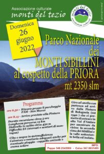 Parco Nazionale dei Monte Sibillini “al cospetto della Priora” – domenica 26 giugno 2022
